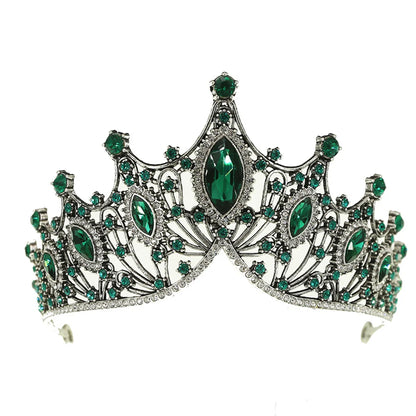 Women'S Elegant Lady Streetwear Crown Alloy Inlay Artificial Crystal Rhinestones Crown