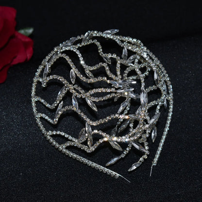 Women'S Elegant Lady Waves Rhinestone Handmade Party Headpieces