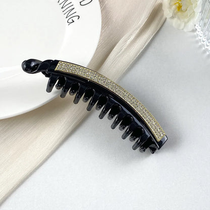 Women'S Elegant Romantic Sweet Geometric Waves Plastic Inlay Rhinestones Hair Clip