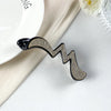 Women'S Elegant Romantic Sweet Geometric Waves Plastic Inlay Rhinestones Hair Clip