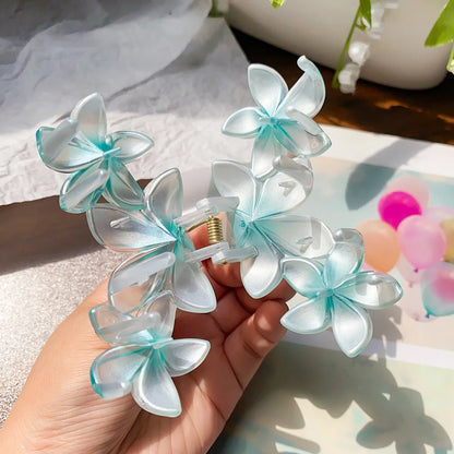 Women'S Elegant Simple Style Artistic Flower Plastic Hair Claws