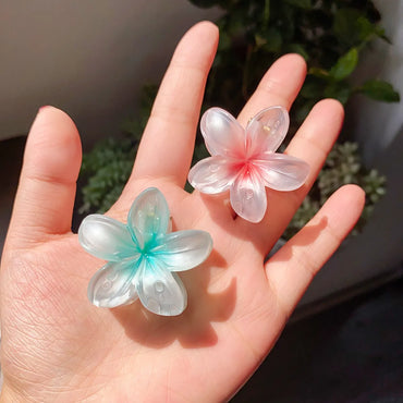 Women'S Elegant Simple Style Artistic Flower Plastic Hair Claws