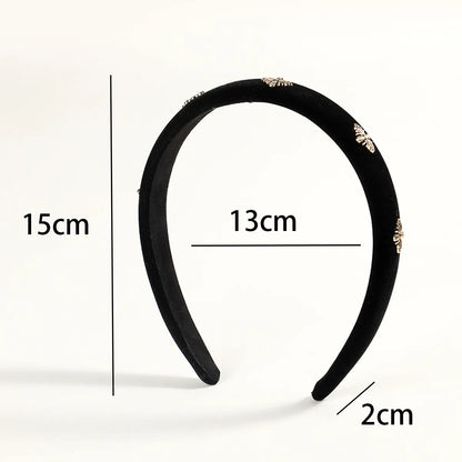 Women'S Elegant Simple Style Bee Flannel Hair Band