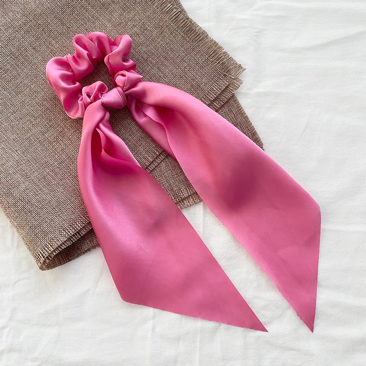 Women'S Elegant Simple Style Solid Color Cloth Hair Tie