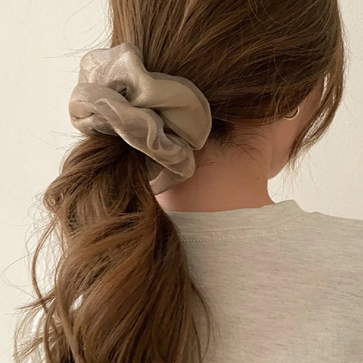 Women'S Elegant Solid Color Cloth Hair Tie