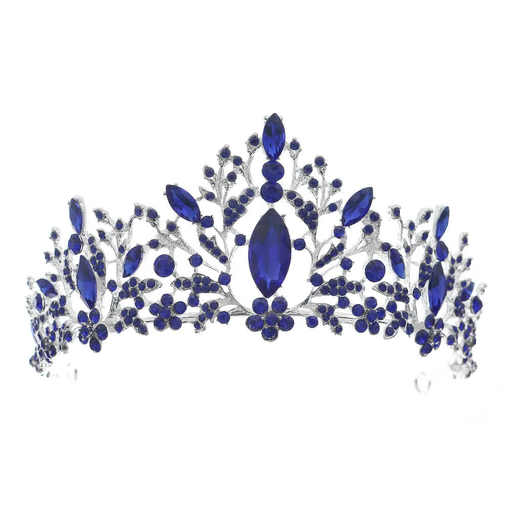 Women'S Elegant Streetwear Crown Alloy Inlay Rhinestones Hair Band Crown