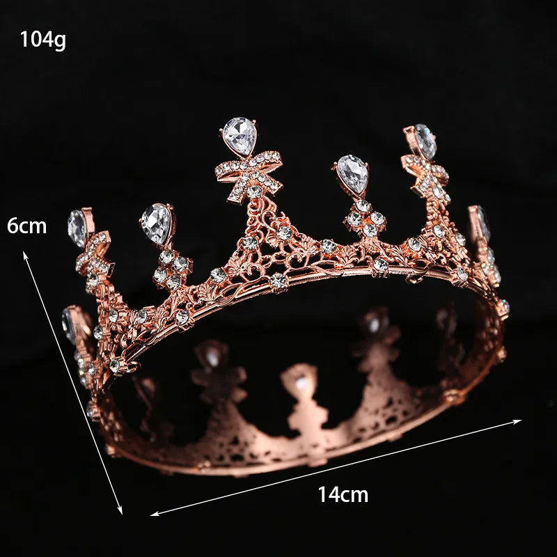 Women'S Elegant Streetwear Crown Alloy Plating Inlay Rhinestones Crown