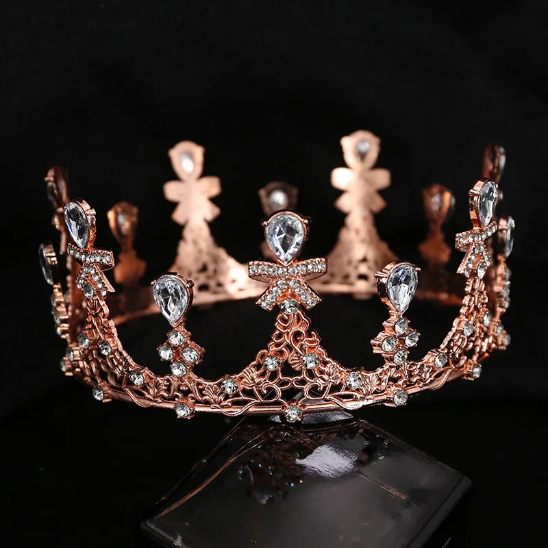 Women'S Elegant Streetwear Crown Alloy Plating Inlay Rhinestones Crown