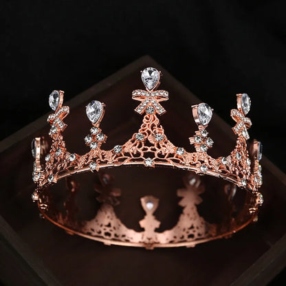 Women'S Elegant Streetwear Crown Alloy Plating Inlay Rhinestones Crown