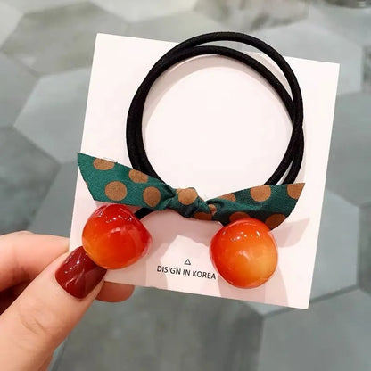 Women'S Elegant Sweet Artistic Fruit Arylic Hair Tie