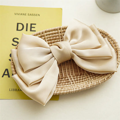 Women'S Elegant Sweet Bow Knot Cloth Hair Clip