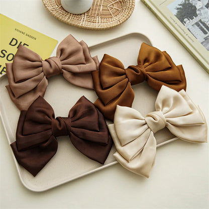 Women'S Elegant Sweet Bow Knot Cloth Hair Clip