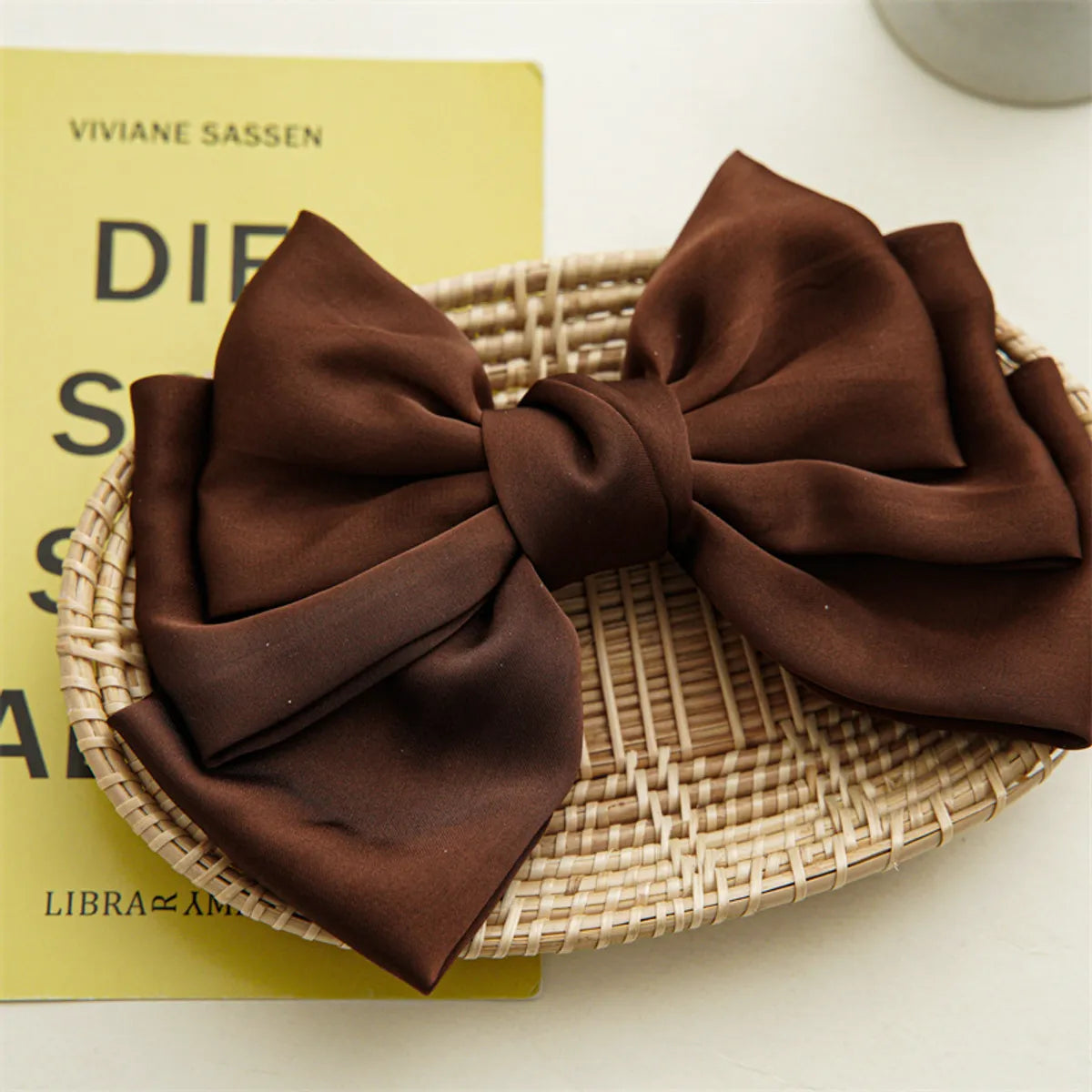 Women'S Elegant Sweet Bow Knot Cloth Hair Clip