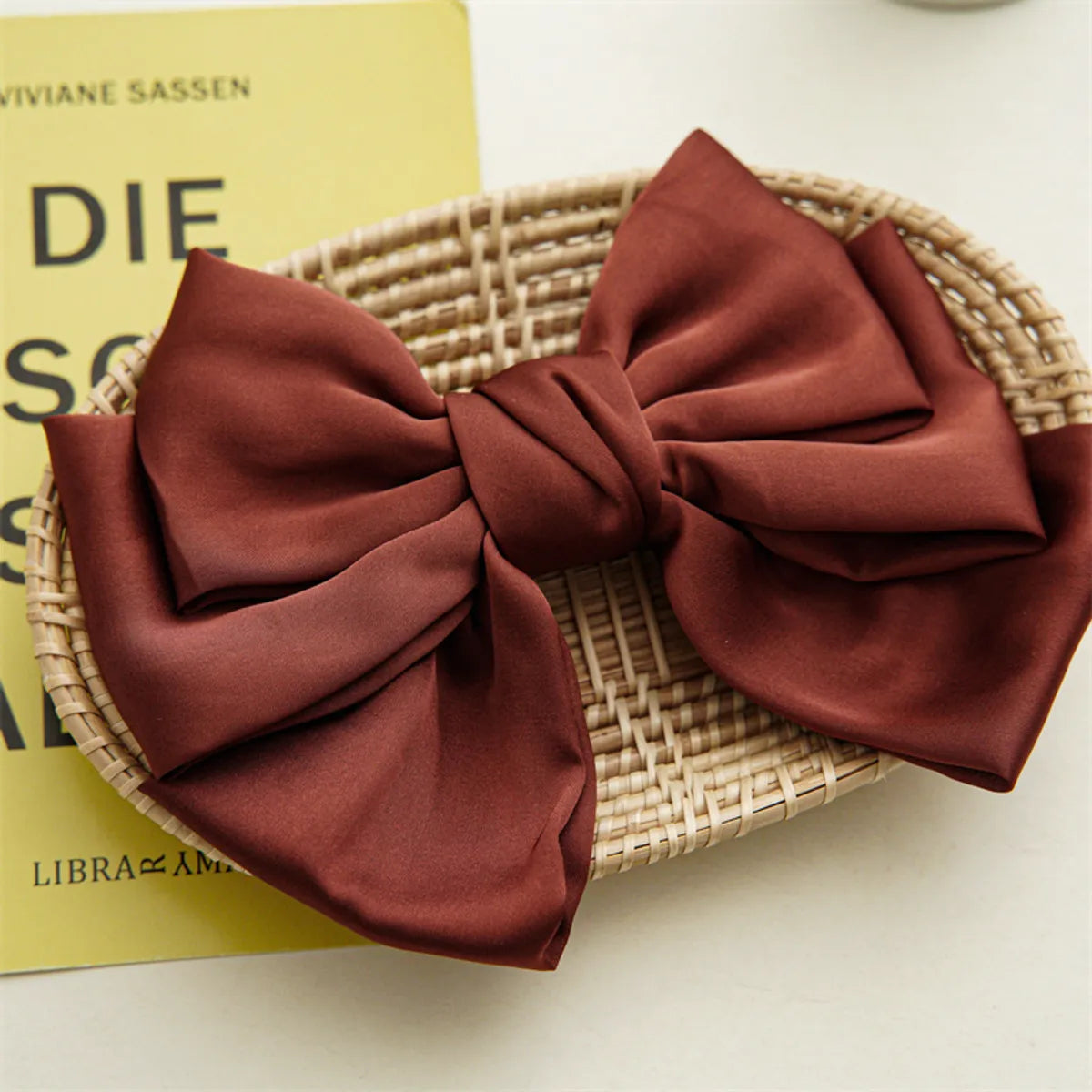 Women'S Elegant Sweet Bow Knot Cloth Hair Clip