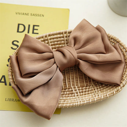 Women'S Elegant Sweet Bow Knot Cloth Hair Clip