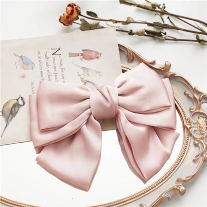 Women'S Elegant Sweet Bow Knot Cloth Hair Clip