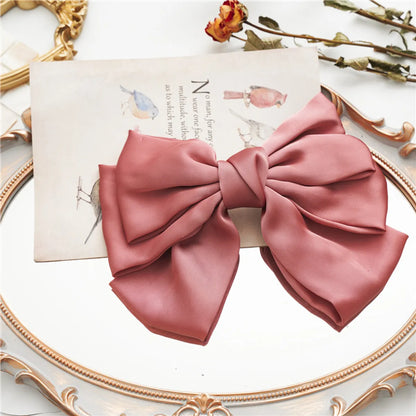 Women'S Elegant Sweet Bow Knot Cloth Hair Clip