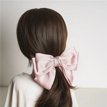 Women'S Elegant Sweet Bow Knot Cloth Hair Clip