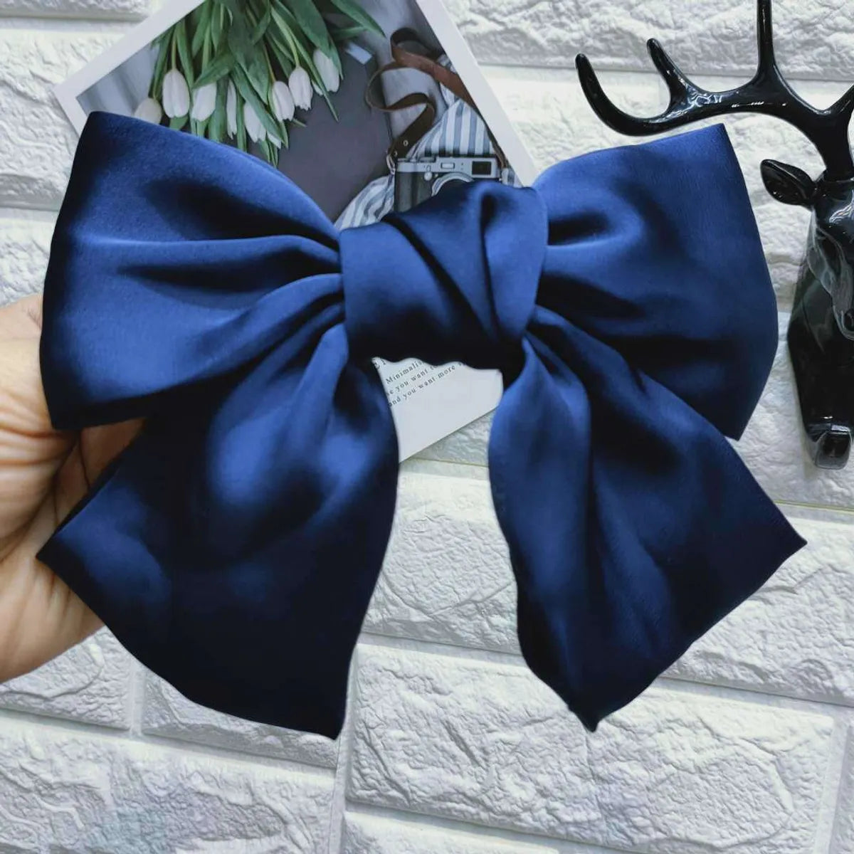 Women'S Elegant Sweet Bow Knot Cloth Hair Clip