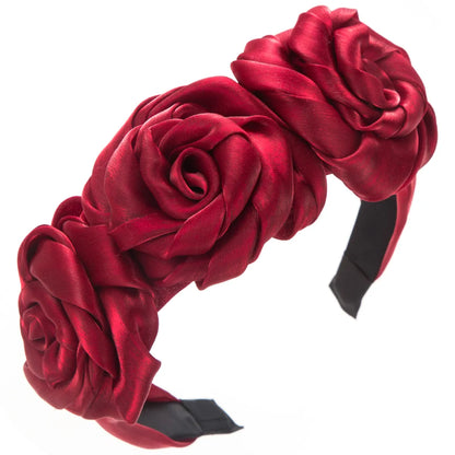 Women'S Elegant Sweet Flower Alloy Cloth Hair Band