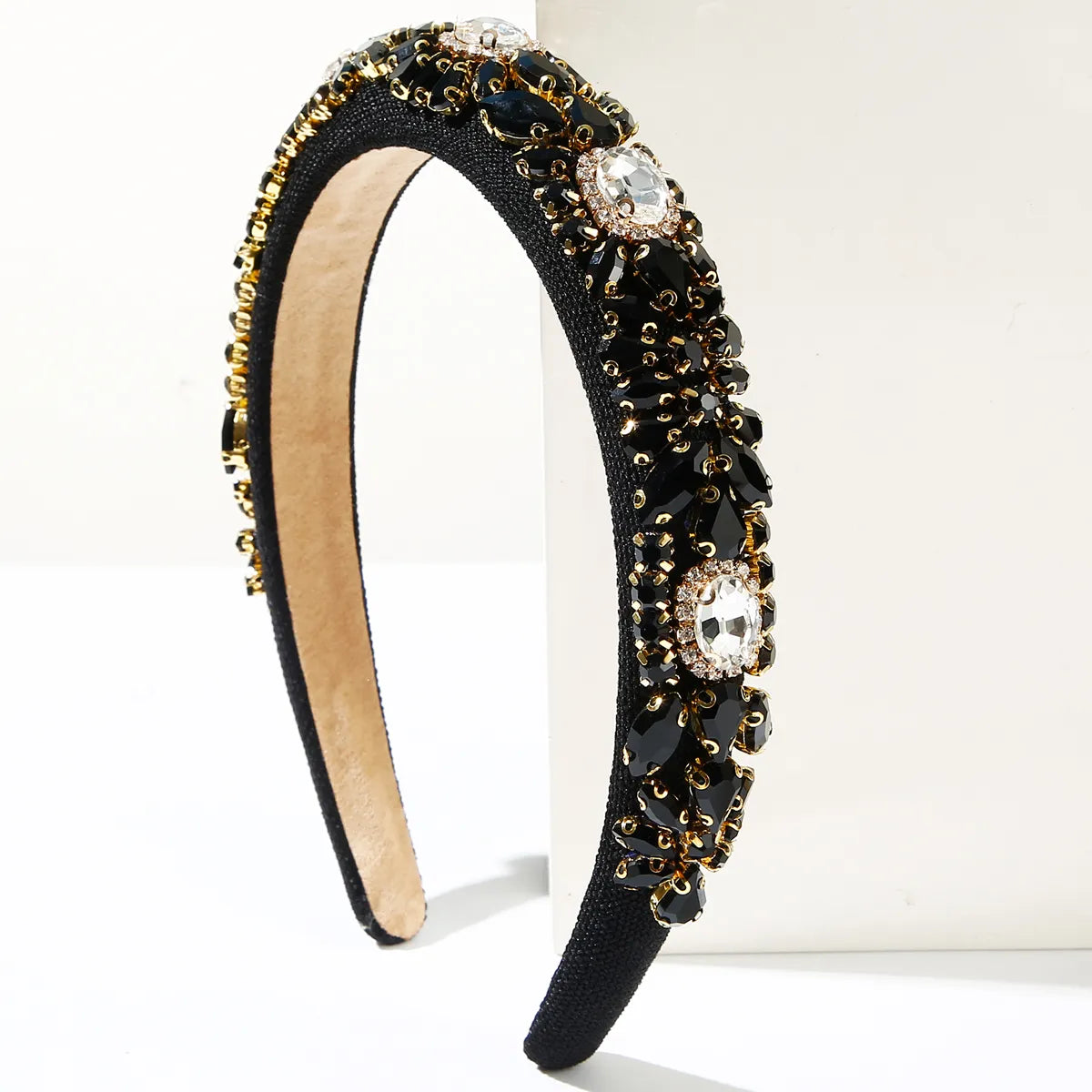 Women'S Elegant Vacation Geometric Alloy Glass Hair Band