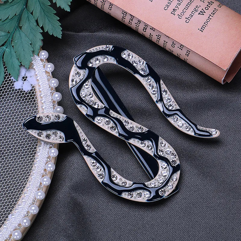 Women'S Exaggerated Novelty Snake Acetic Acid Sheets Hair Clip