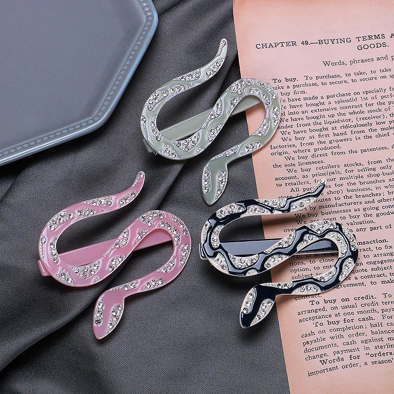 Women'S Exaggerated Novelty Snake Acetic Acid Sheets Hair Clip