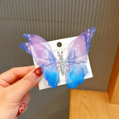 Women'S Fairy Style Butterfly Plastic Hair Clip