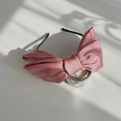 Women'S Fairy Style Elegant Bow Knot Silk Hair Clip