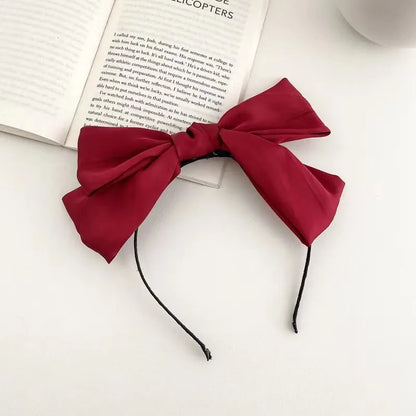 Women'S Fairy Style Elegant Bow Knot Silk Hair Clip