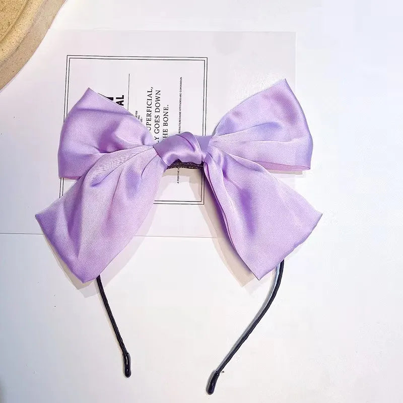 Women'S Fairy Style Elegant Bow Knot Silk Hair Clip