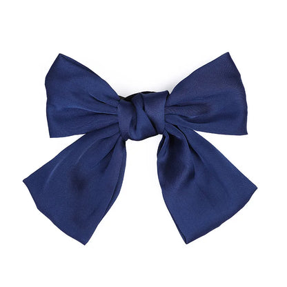 Women'S Fairy Style Elegant Bow Knot Silk Hair Clip