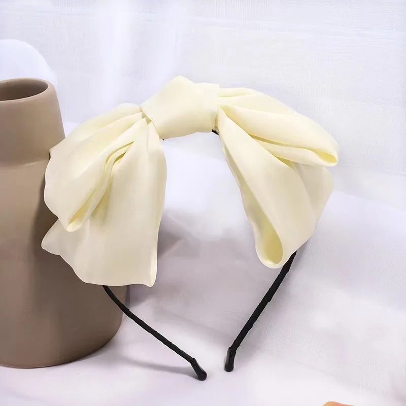 Women'S Fairy Style Elegant Bow Knot Silk Hair Clip