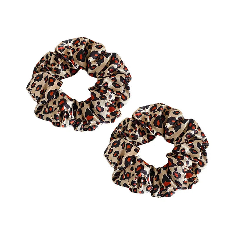 Women'S Fairy Style Solid Color Leopard Cloth Hair Tie