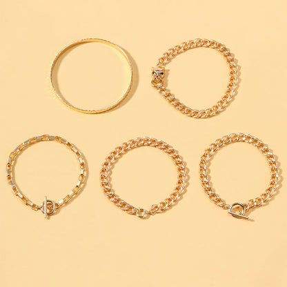 Fashion Animal Circle Alloy Chain Bracelets