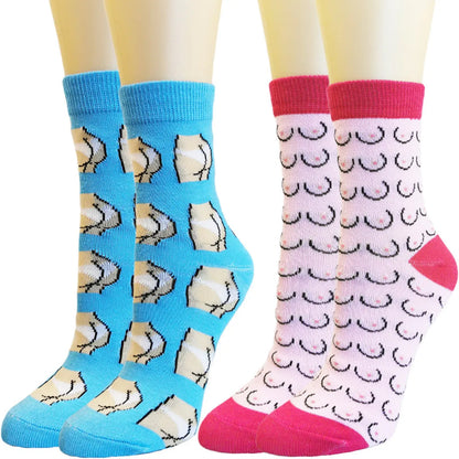 Women'S Fashion Cartoon Polyester Jacquard Socks Ankle Socks