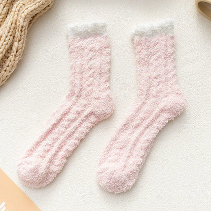 Women'S Fashion Color Block Polyester Ankle Socks 1 Set