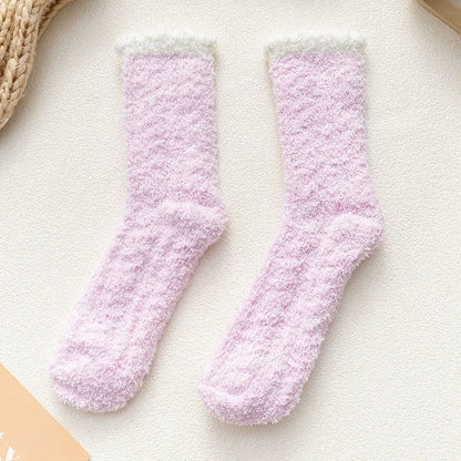 Women'S Fashion Color Block Polyester Ankle Socks 1 Set