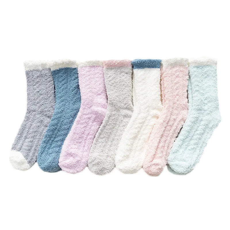 Women'S Fashion Color Block Polyester Ankle Socks 1 Set