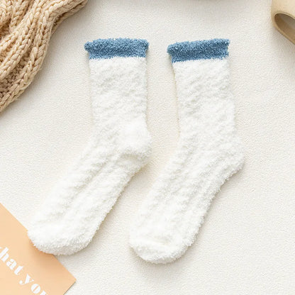 Women'S Fashion Color Block Polyester Ankle Socks 1 Set