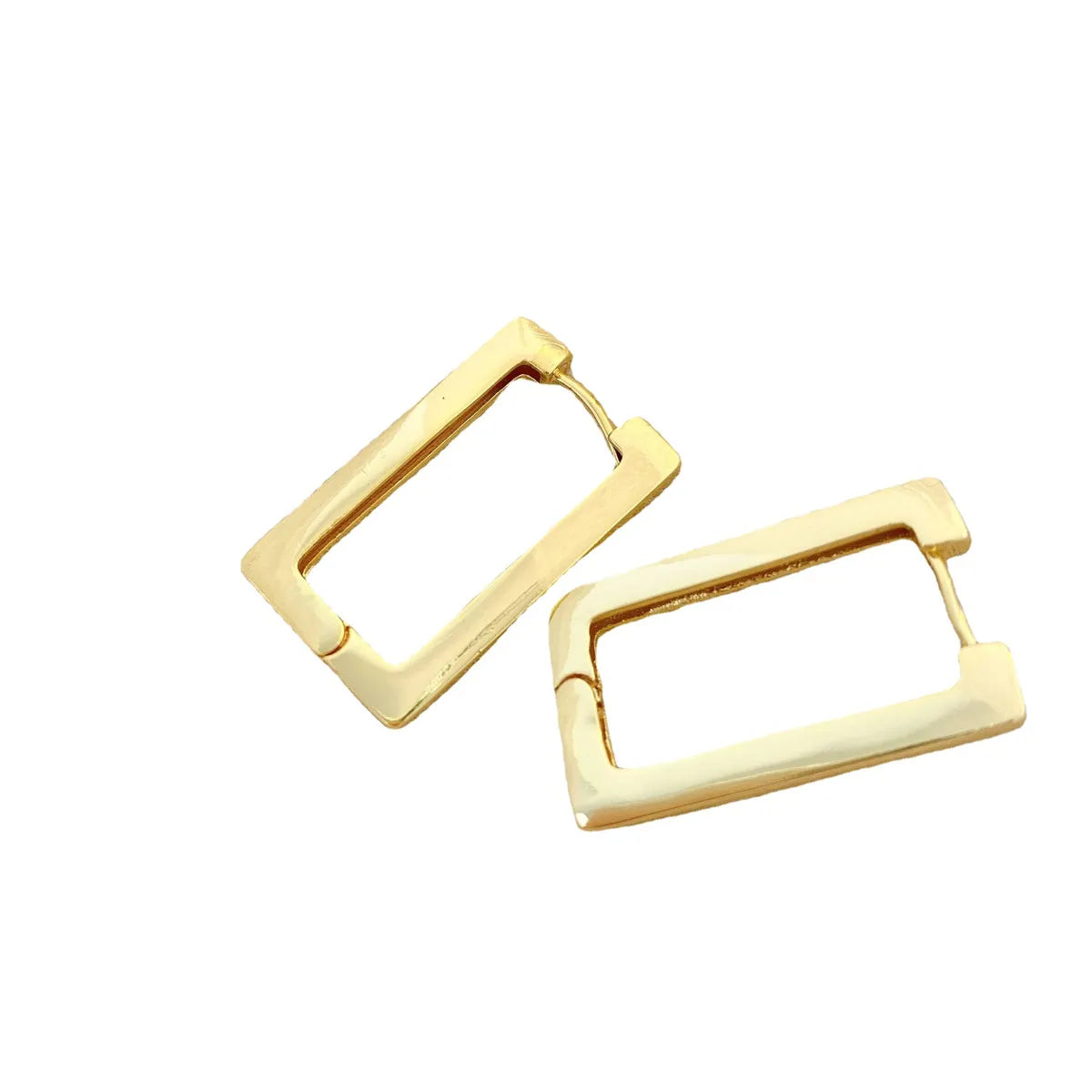 Women's Fashion Geometric Alloy Earrings Splicing Plating No Inlaid Hoop Earrings