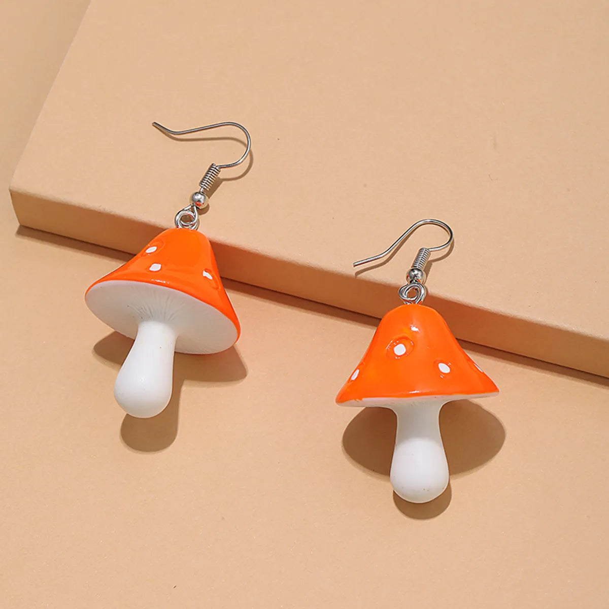 1 Piece Fashion Mushroom Resin No Inlaid Earrings