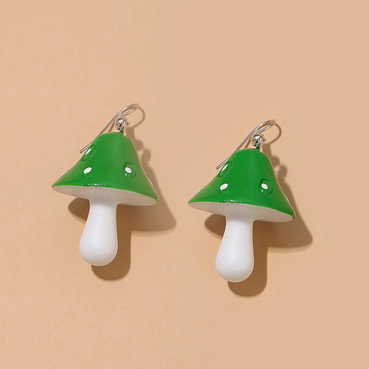 1 Piece Fashion Mushroom Resin No Inlaid Earrings