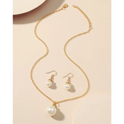 Women'S Fashion Pearl Imitation Pearl Jewelry Set Diamond Jewelry Sets