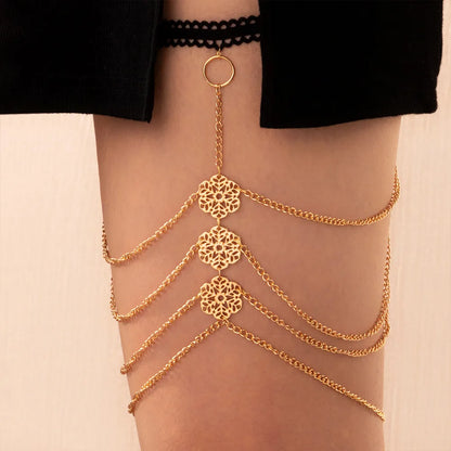 Women'S Fashion Simple Style Geometric Animal Bow Knot Alloy Body Chain Plating No Inlaid