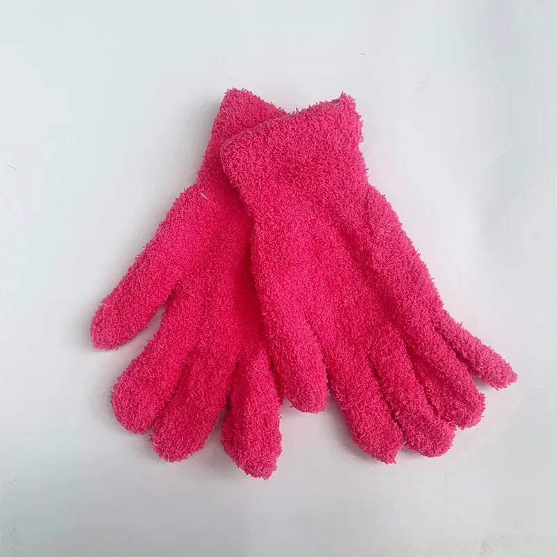 Women'S Fashion Solid Color Polyester Gloves 1 Pair