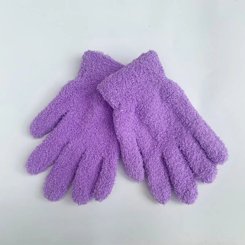 Women'S Fashion Solid Color Polyester Gloves 1 Pair