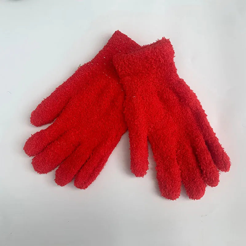 Women'S Fashion Solid Color Polyester Gloves 1 Pair