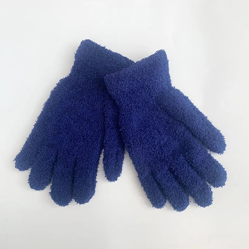 Women'S Fashion Solid Color Polyester Gloves 1 Pair