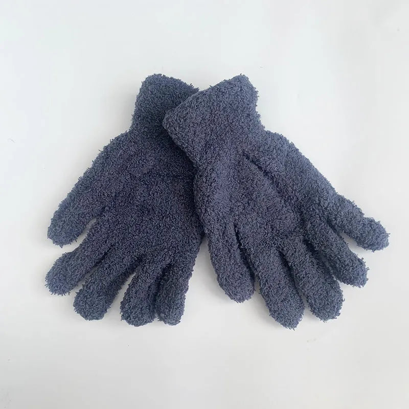 Women'S Fashion Solid Color Polyester Gloves 1 Pair